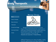 Tablet Screenshot of bradytherapeutic.com